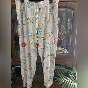 Cozy Gray Pajama Pants with Fun Print